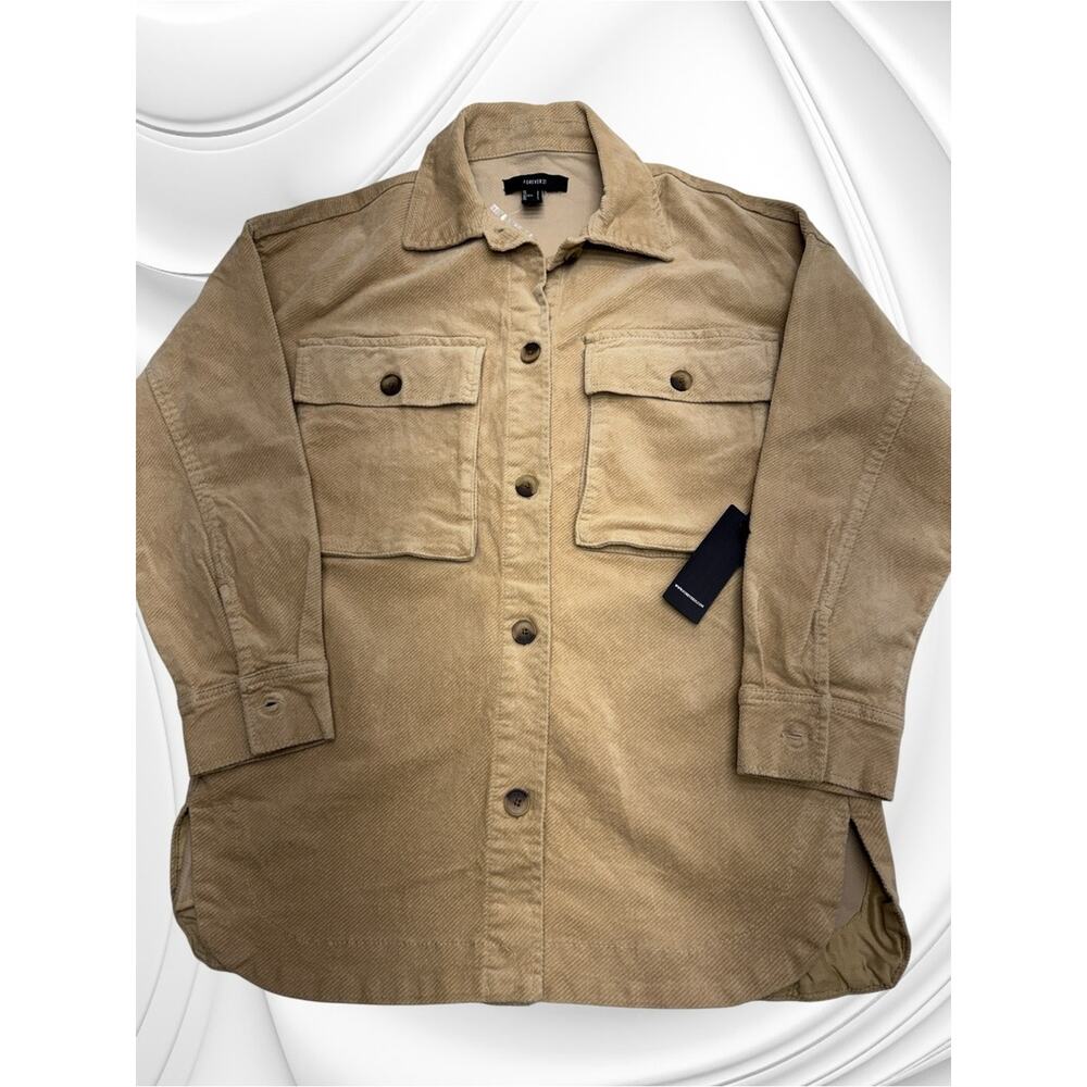 FOREVER 21 Women’s Small Tan Western Rancher Shirt - Picture 2 of 4